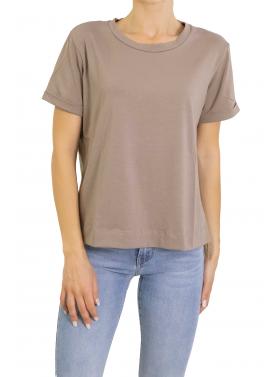 Maglia in cotone con scollo a scatoletta 